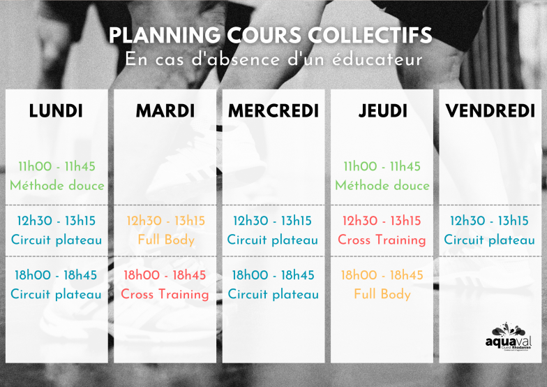 Cours collectifs 1 coach 25 26