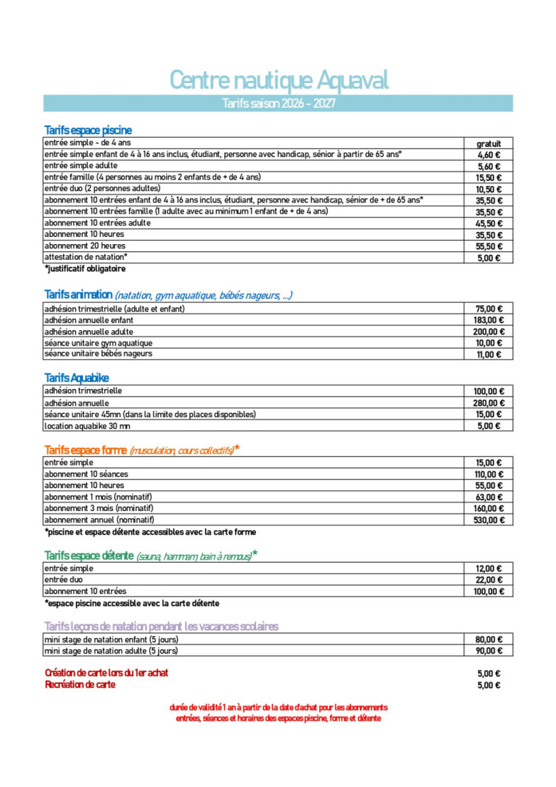 Tarifs 2026 2027 page 0001